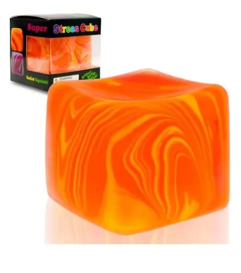 Schylling Nee Doh Nice Cube Nice-Sicle Sensory Toy, Stress Relief Squishy Squeeze Cube, Calming Fidget for ADHD & Focus
