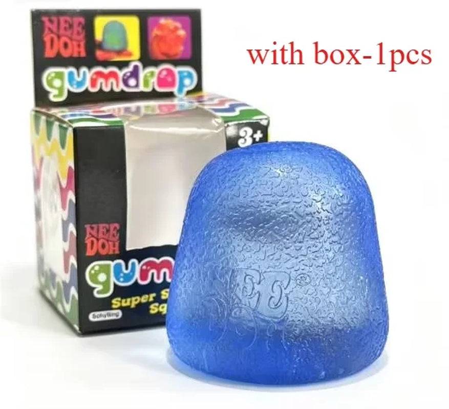 Schylling Nee Doh Nice Cube Nice-Sicle Sensory Toy, Stress Relief Squishy Squeeze Cube, Calming Fidget for ADHD & Focus
