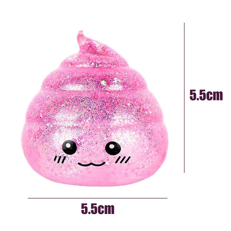 Novelty Squishy Poo Stress Ball Squishies Toys Maltose Funny Stretch Squeeze Fidget Toys for Adults Stress Relief Prank Gift