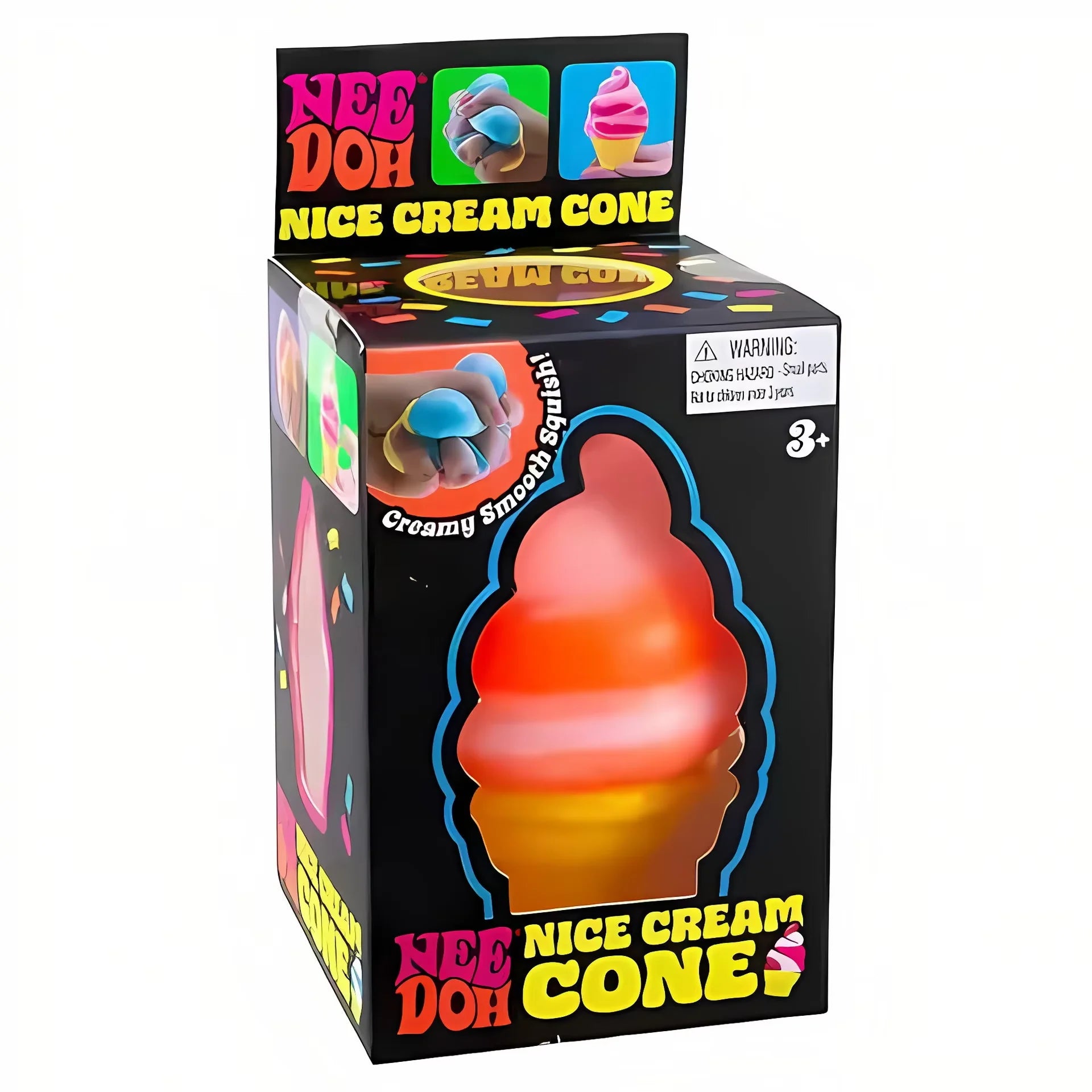 Schylling Nee Doh Nice Cube Nice-Sicle Sensory Toy, Stress Relief Squishy Squeeze Cube, Calming Fidget for ADHD & Focus