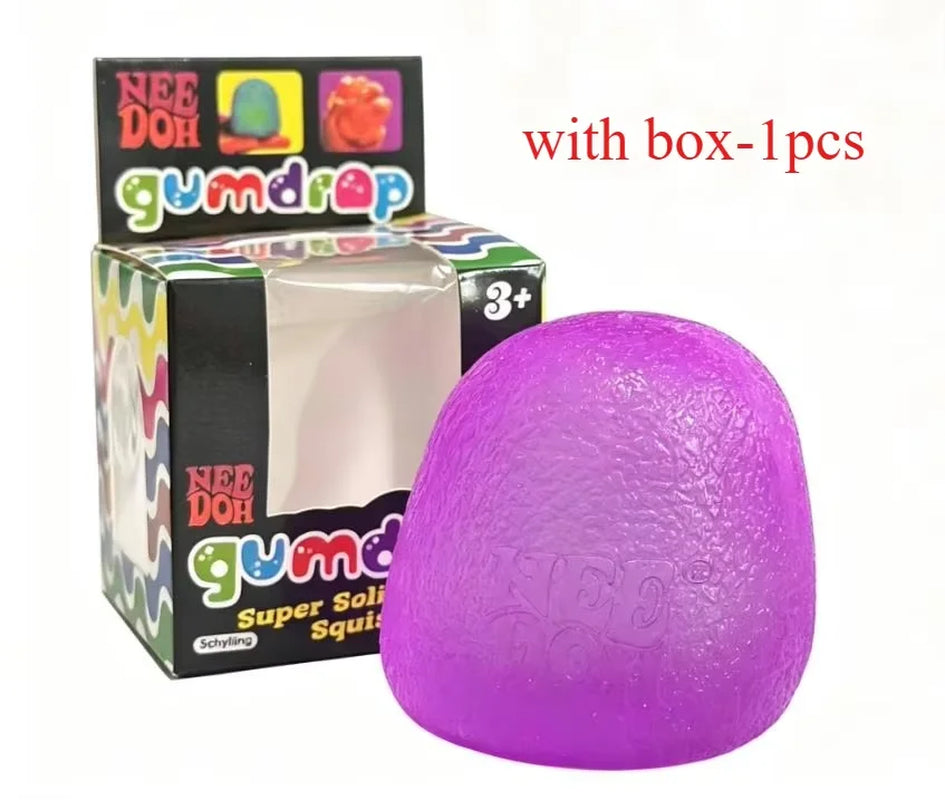 Schylling Nee Doh Nice Cube Nice-Sicle Sensory Toy, Stress Relief Squishy Squeeze Cube, Calming Fidget for ADHD & Focus