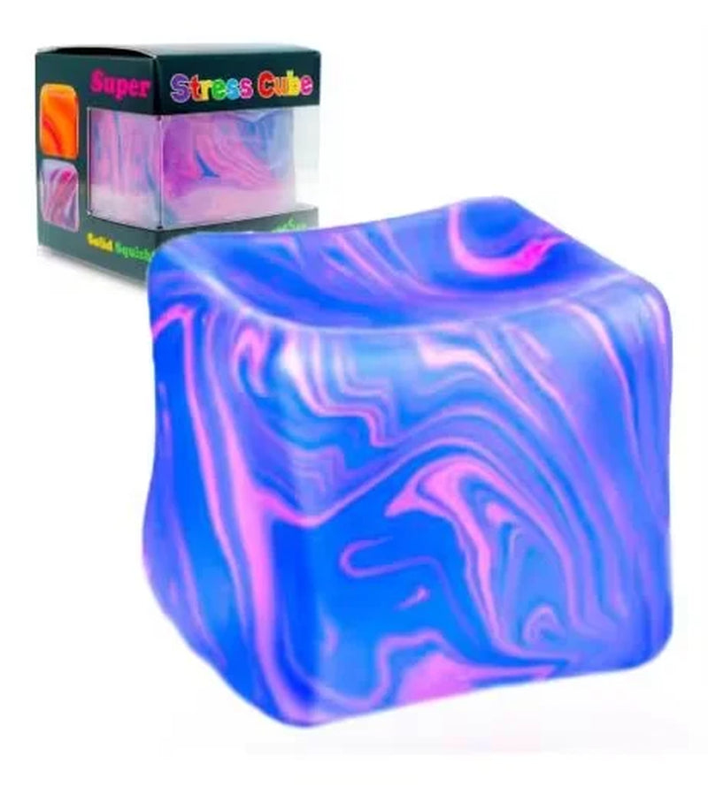 Schylling Nee Doh Nice Cube Nice-Sicle Sensory Toy, Stress Relief Squishy Squeeze Cube, Calming Fidget for ADHD & Focus