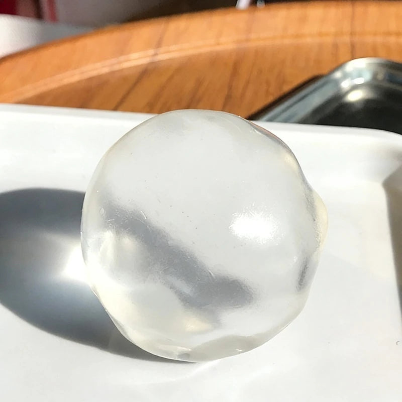 Squishy Plasticity Mochi Fidget Toys Transparency Coconut Oil Maltose Squeeze Toy Funny Anti-Stress Sensory Toy for Adults Gifts