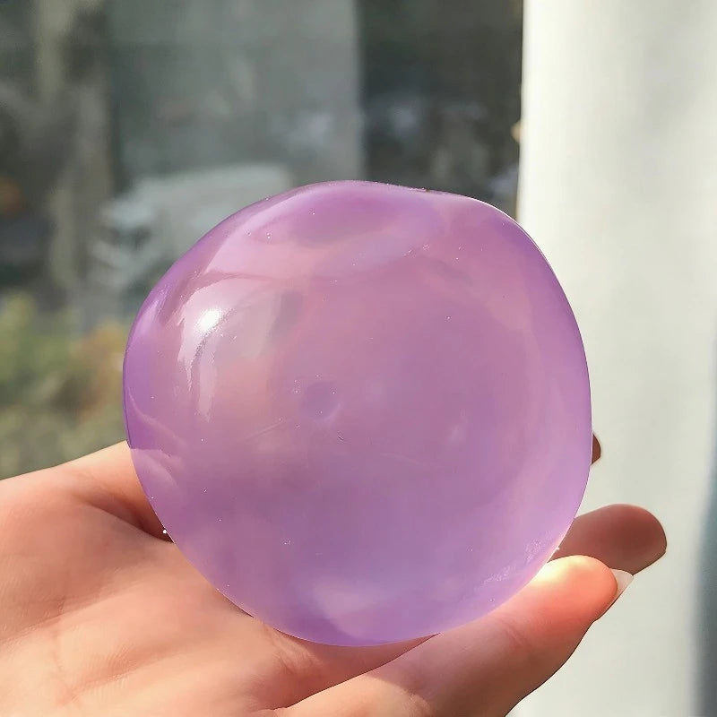 Squishy Plasticity Mochi Fidget Toys Transparency Coconut Oil Maltose Squeeze Toy Funny Anti-Stress Sensory Toy for Adults Gifts