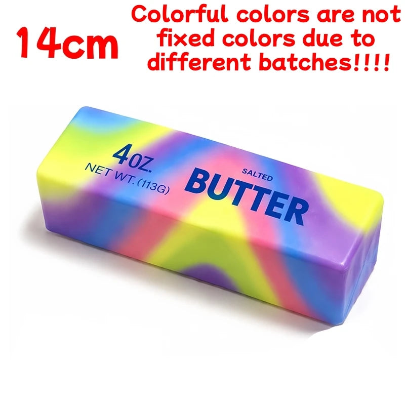 D 14cm Color Butter Stick Squishy Fidget Toy – Slow Rebound Stress Relief