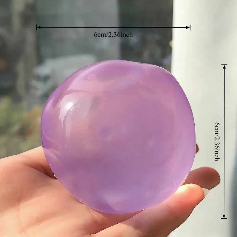 Squishy Plasticity Mochi Fidget Toys Transparency Coconut Oil Maltose Squeeze Toy Funny Anti-Stress Sensory Toy for Adults Gifts
