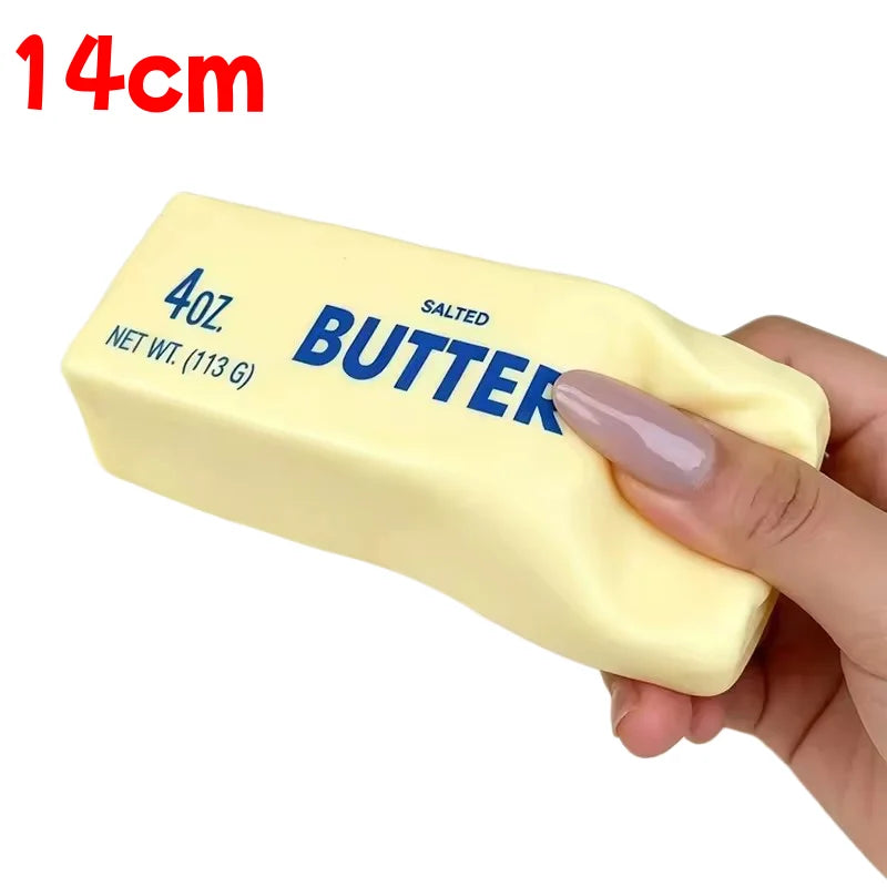 B 14cm Color Butter Stick Squishy Fidget Toy – Slow Rebound Stress Relief