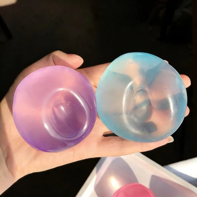 Squishy Plasticity Mochi Fidget Toys Transparency Coconut Oil Maltose Squeeze Toy Funny Anti-Stress Sensory Toy for Adults Gifts