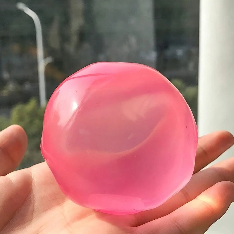 Squishy Plasticity Mochi Fidget Toys Transparency Coconut Oil Maltose Squeeze Toy Funny Anti-Stress Sensory Toy for Adults Gifts