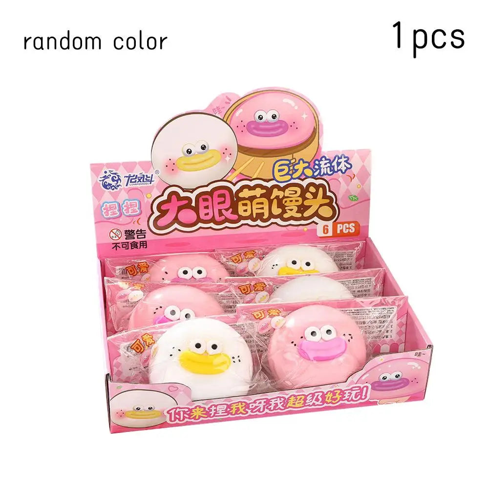 Squishy Cute Bun Squeeze Toy Jumbo TPR Crunchy Squishy Stress Relief ADHD Won Toy Squishies Slow Rising Funny Fidget Toy